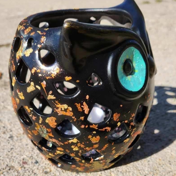 Hand Painted Decorative Owl - Picture 2 of 11